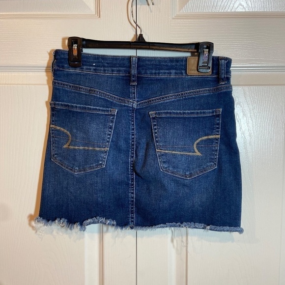 American Eagle Women's‎ Next Level Stretch Denim Skirt|Hi-Rise Mini|Size 8 - Picture 2 of 9